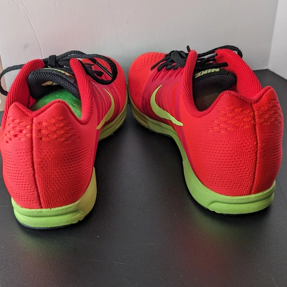 Nike Air Zoom Speed Racer 6 11 NWOT track shoes neon red and‎ green
